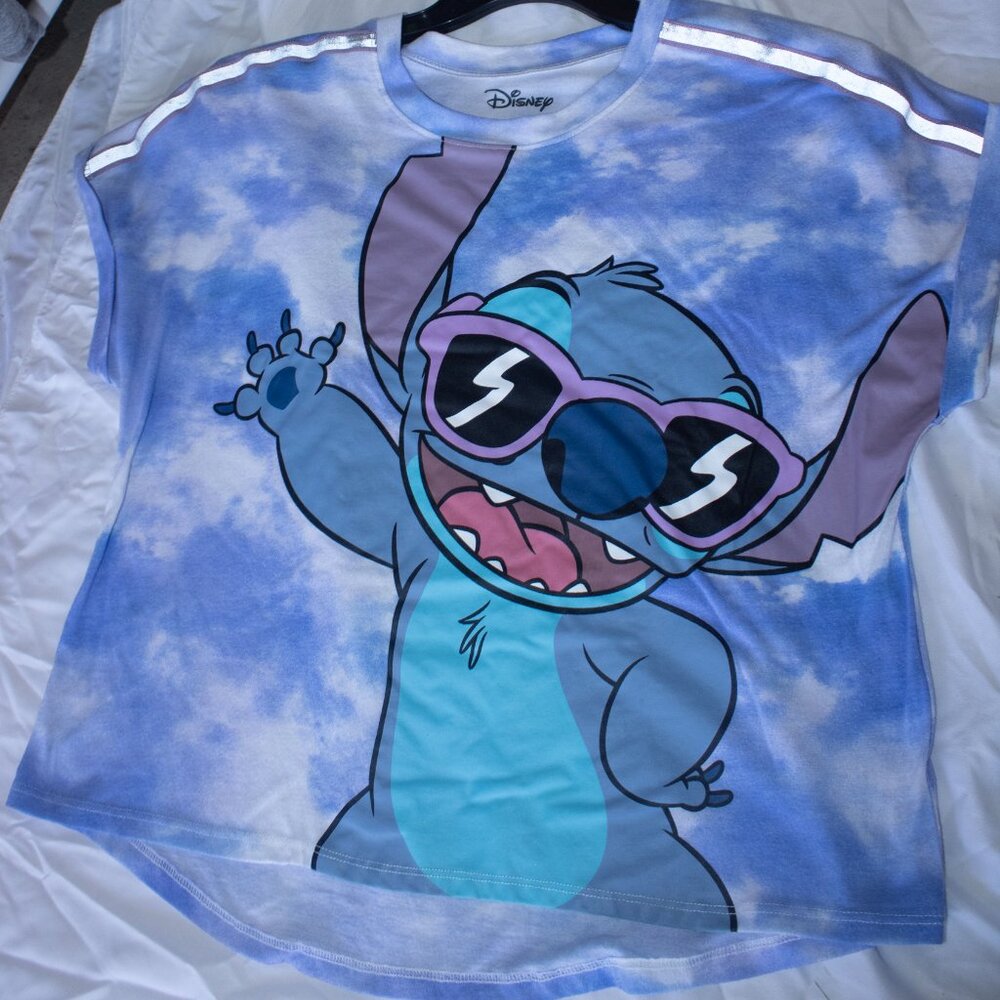 Disney Stitch tie-dye shirt